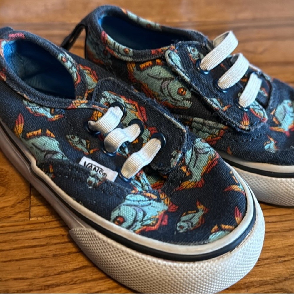 Vans baby Fish Pattern Sneakers - Navy